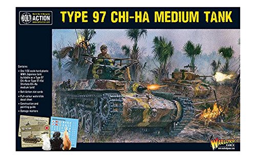 Bolt Action Type 97 Chi-Ha Japanese Medium Tank 1:56 WWII Military Wargaming Plastic Model Kit