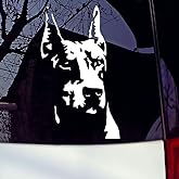 Doberman Dog Pet Sticker Decal Funny Sticker for Car Truck Window Bumper White