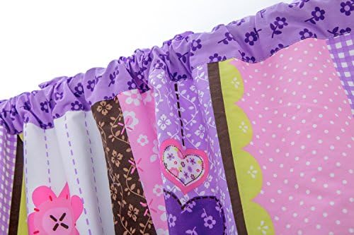 Purple Baby Girls Crib Bedding Window Valance