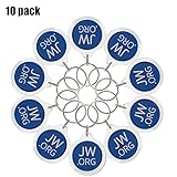 Round Jw.org No Blood Double Sided Key Chain. Jehovah's Witness Car accessory-10 Pieces Pack