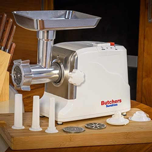 Butchers Sundries Heavy Duty Electric Meat Mincer Grinder and Sausage