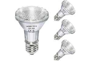 LuxGallerri PAR20 Halogen Light Bulbs 3 Pack 120V 39w Dimmable (PAR20 50W Equivalent), E26 Medium Base Flood Light Bulbs with 3000k Warm White for Kitchen Stove Hood and Range Hood Light Bulb.