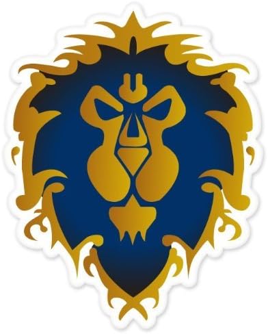 Alliance World of Warcraft WOW bumper sticker 4" x 5"