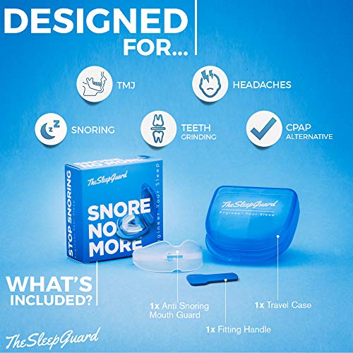 TheSleepGuard Stop Snoring Solution Mouth Guard x1 Sleep Aid and