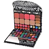 Ecvtop All-in-one Makeup Kit Professional Eye Shadow Palette Lip Gloss Blush Eyebrow Powder,72 Colors