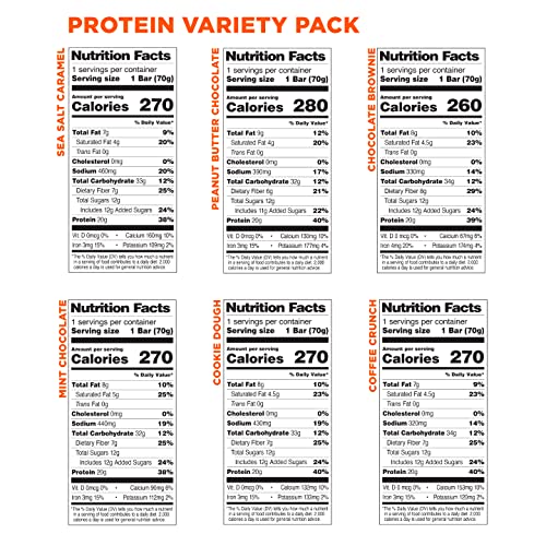 PROBAR PROTEIN Bar, Variety Pack, NonGMO, GlutenFree, Healthy
