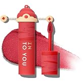 INTO YOU Matte Lipstick with Shimmer, Long Lasting Red Lip Stick for Women, Multi-Purpose for Lips and Cheek, Non-Fade, Makeup, Regal Red for Prosperity &amp; Luxury, CNY01
