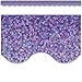 Teacher Created Resources Purple Sparkle Scalloped Border Trim