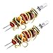 GEFU BBQ Premium Barbecue Skewers for Meats, Vegetables, and Seafood, 2 Piece Set