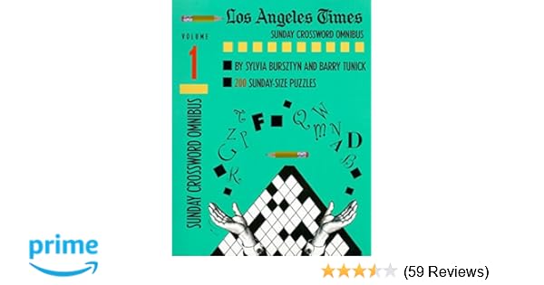 Los Angeles Times Sunday Crossword Omnibus Vol 1 Sylvia