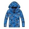 Echinodon Gevoerde jas voor jongens, met reflectoren, overgangsjas, waterafstotend, winddicht, kinderoutdoorjas…