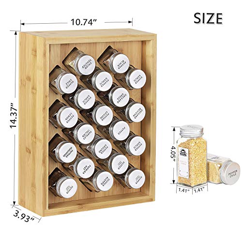 LIANTRAL Spice Rack Organizer, Free Standing Countertop Herb Spice