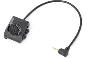 NECARL Remote Pressure Switch, Tactical Flashlight Weapon Light Switch with 2.5mm Plug for DBAL NGAL PEQ Laser with 2.5mm Interface, Aluminium Alloy Switch Fit for 20mm Picatinny Rail (2.5-BK)
