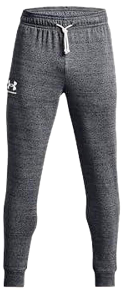 Under Armour Mens Rival Terry Joggers, (012) Pitch Gray Full Heather / / Onyx White, XX-Large Tall Image