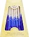 Chanukah Candles 45 Hanukkah Candles, Frosted Blue, Light Blue, White - Hand Made in Israel