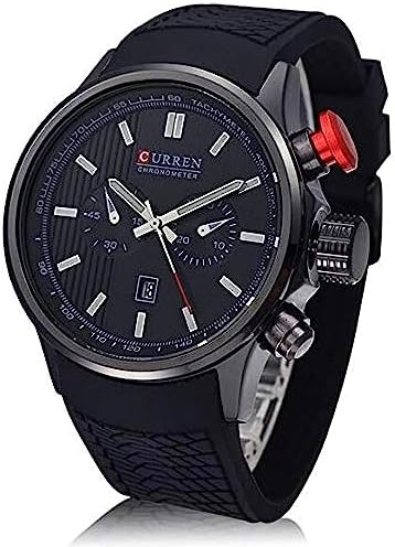 Curren for Men Analog Rubber Band Watch 8175BB price in UAE