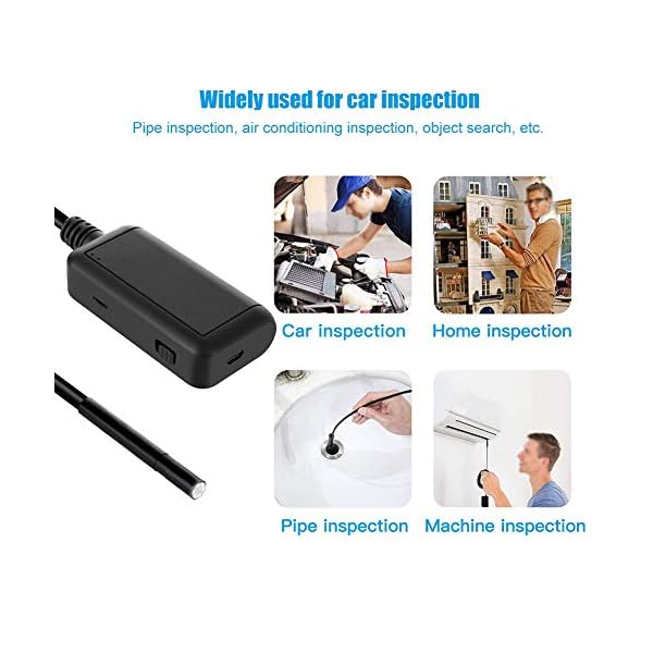 Socobeta WiFi Network Borescope Inspection Endoskopkamera IP67 Weitwinkel-6-LEDs für Smartphones mit APP-Steuerung(2m… – Bild 6