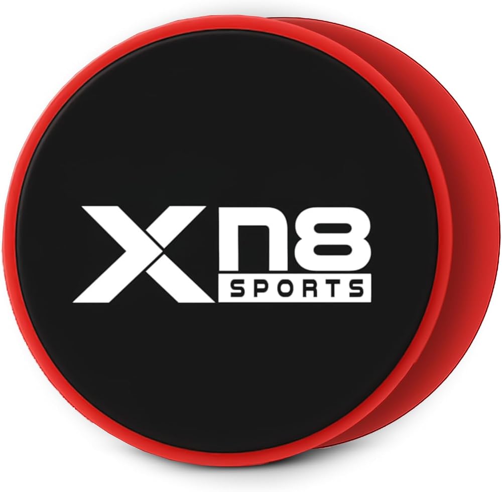 Xn8 Sports Exercise Core Sliders Dual-Sided Gliding Discs Pack of 2