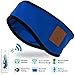 Qshell Bluetooth Headband with Wireless Stereo Headphone Headset Earphone Speakers Mic Hands Free for Iphone 6/6 plus,6s/6s plus,Ipad Samsung Android Cell Phones,Christmas Gift for Girls Boys - Blue
