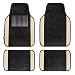 FH Group F14407BEIGE Premium Full Set Carpet Floor Mat (Sedan and SUV with Driver Heel Pad Beige) primary