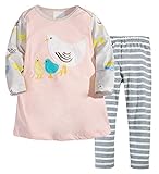 Fiream Girls 2 Piece Long Sleeve Dress set(1612TZ,2T)