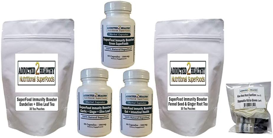 SuperFood Immunity Booster Multi Pack (30 Day Supply) - Capsules + Tea Pouches