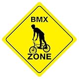 BMX ZONE Funny Novelty Xing Sign