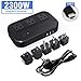 Croztek Voltage Converter 2300W Step Down 220V/240V to 110/120V International Travel Adapters Power Transformer Set w/USB Type-C Quick Charge Ports EU Cable UK/AU/IT/US/India/South Africa Plugs