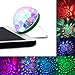 Mini USB Disco Party Light, Mobile Phone Sound Activated Lights Crystal Magic Ball Portable Strobe Lamp 7 Modes Stage Light with Listen music, Dance, Parties LED decorations for IPhone Android and All