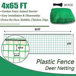 Hortifan Temporary Fence Plastic Mesh Fencing, 4FT