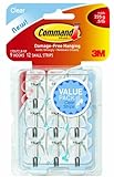 Command 17067CLR Small Wire Utensil Hooks, Clear, 9 Hooks