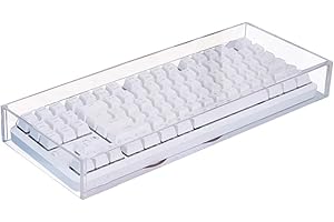 Clear Acrylic Protective Cover for Gaming Keyboards Antiimpact Design Universals Compatibility 104keys