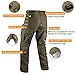 FREE SOLDIER Outdoor Men Teflon Scratch-resistant Pants Four Seasons Hiking Climbing Tactical Trousers (Dark Green, 37.5W Large)