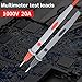 DARKBEAM Multimeter Test Leads Kit Plunger Test Wire, Silicone Material Resistant to high Temperature and Low Temperature, Hooks Test Probes 1000V 20A CAT III