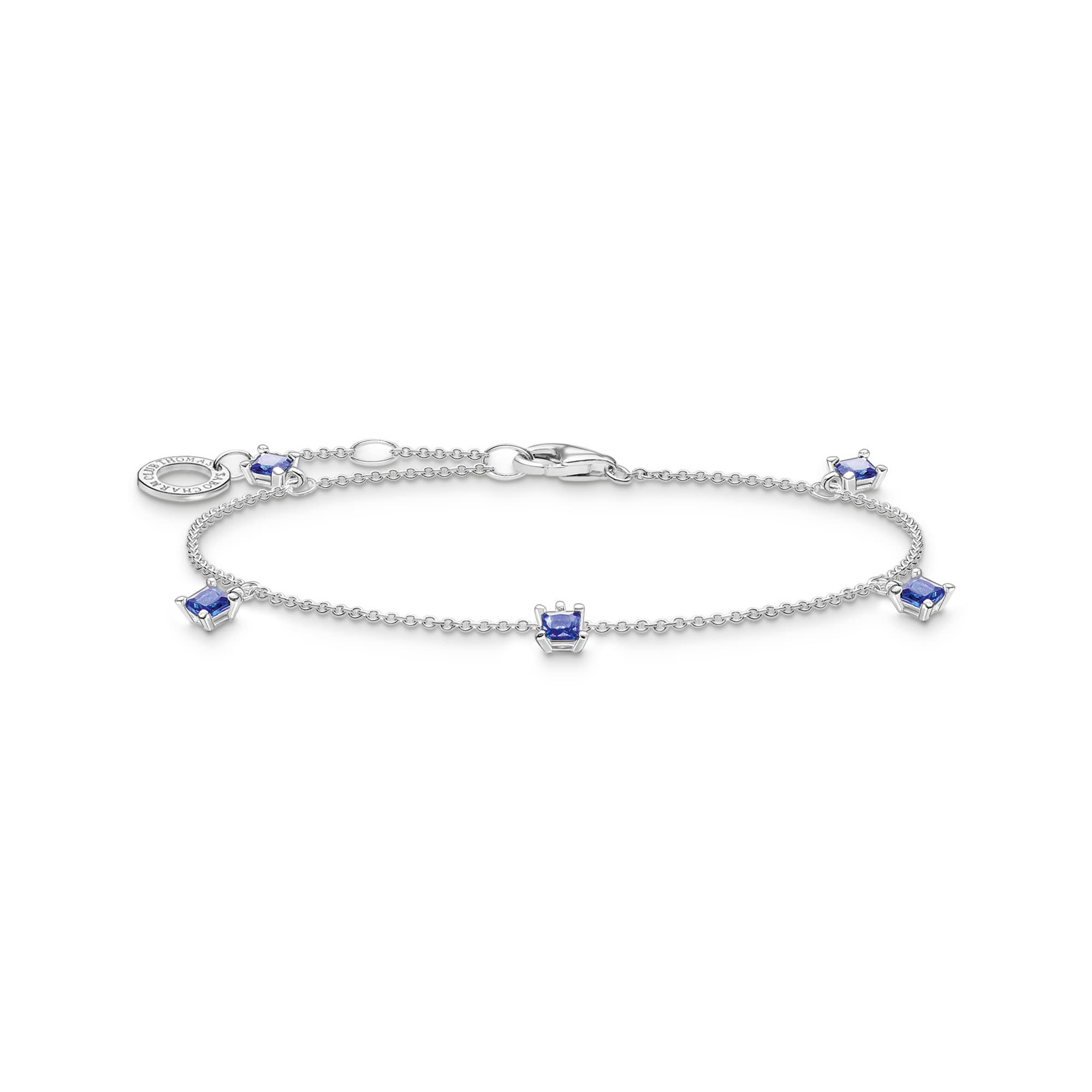 Thomas Sabo Women Bracelet with Blue Stones 925 Sterling Silver A2058-699-32