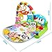Baby Play Mat 3 in 1 Baby Gym Puzzles Music Play Mat Infant Fitness Carpet W/Piano Keyboard & Animal Playmat Baby Gym Crawling Activity Mat Baby Rattle Toy Kids Game Playing Rug Educational Rack Toys