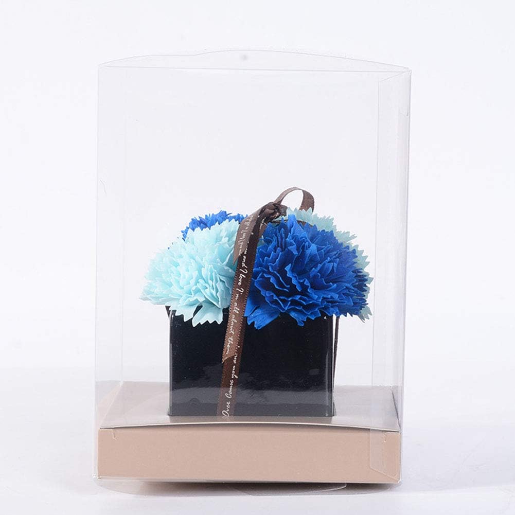 Yamer Mothers Day Gifts Artificial Carnation Rose Fragrance Perfume Flower Gift Box Soap Flower Forever Bouquet Gift Set Decorations 7.1 x 6 x 6 Inches