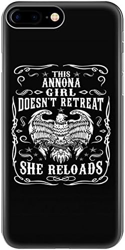 This ANNONA Girl Does Not Retreat She Reloads - Phone Case Fits iPhone 8+ Black