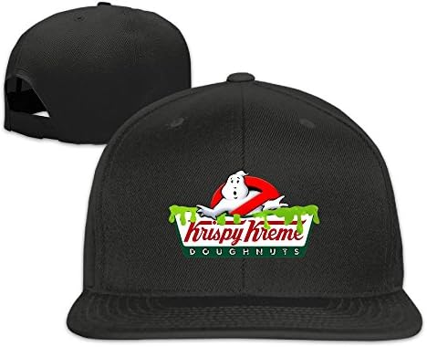 HYRONE Unisex Hip Hop Baseball-Caps Mesh Back Ghostbusters Doughnut Logo Cap Hats Black