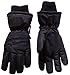 N'Ice Caps Kids Bulky Thinsulate and Waterproof Ski Glove with Ridges (13-15yrs, black)