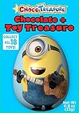 Minions Choco Treasure Chocolate Eggs with Toy Surprise!, Box 12 Count, 0.8oz