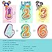 Wooden Number Puzzles, Preschool Learning Toys for Toddlers, Educational Gift for 2 Years Old Girls and Boys