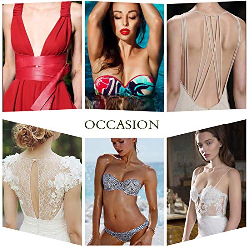 Nipple Cover Silicone Pasties, Nippleless Breast Petals,Invisible Breast Lift Strapless Adhesive Bra for Women Girls - Thumbnail 6