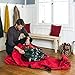 Best Choice Products 600D Polyester Rolling Duffle Storage Bag for Up to 9ft Christmas Tree w/Wheels, Handle - Red