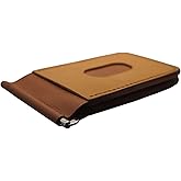 ETRIE Men's Leather Wallet with Money Clip, Natural, Slim Profile, WALLET for Adults & Quality-Conscious, Rustic Handmade Design