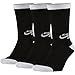 Nike Mens Crew Skateboarding Sock 3-Pack Black/White LG (Men's Shoe 8-12)