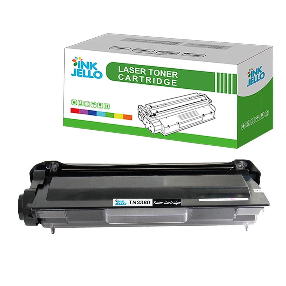 Inkjello Toner Cartridge For Printer, Compatible with Brother DCP-8110DN DCP-8250DN HL-5440D 5450DN 5450DNT 5470DW 6180DW 6180DWT MFC-8510DN MFC-8520DN MFC-8950DW MFC-8950DWT TN-3380 (Black)