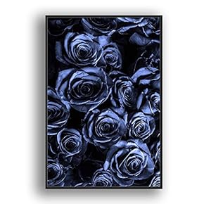 Framed Canvas Wall Art for Living Room, Bedroom Rose Closeup XI Canvas Prints for Home Decoration Ready to Hang - 16x24 inches