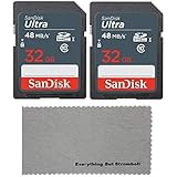 SanDisk 32GB Class 10 SDHC Memory Card 2 Pack Works with Bestguarder HD IP66 Infrared Night Vision Game & Trail Hunting Scout