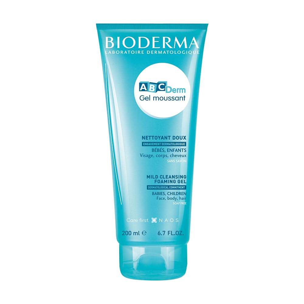 Bioderma ABCDerm mild cleansing soap free body wash for babies & children 200ml